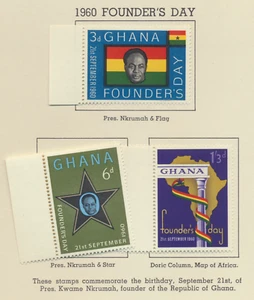 Ghana Stamps Scott #86 To 88, Mint Hinged - Bild 1 von 1
