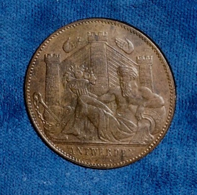 Belgium-Antwerp 1885 AE 30mm Universal Expo medal - Image 1 of 3