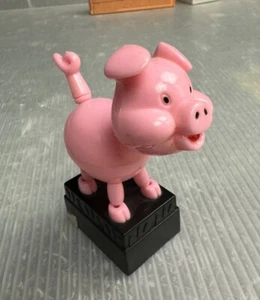 vintage pink PIG PUSH PUPPET - Picture 1 of 8
