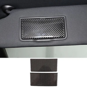 Borde de pegatina panel espejo de tocador de fibra de carbono negro para Honda Pilot 2015-2019 - Imagen 1 de 9