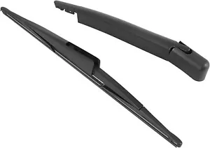 Car Vehicle Rear Windshield Wiper Blade Arm Kit 16 Inch 410mm Black - Picture 1 of 4