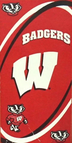 NCAA Wisconsin Badgers McArthur 30" X 60" Beach Pool Dorm Towel NEW! Cover