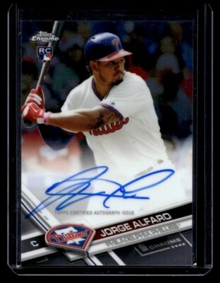 2017 Topps Chrome Jorge Alfaro Rookie Autographs - Image 1 of 2