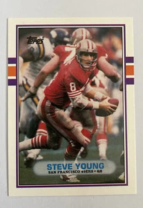 1989 Topps Traded - #24T Steve Young 49ers Set Break - Picture 1 of 3