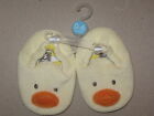 Baby Girls Boy Infant Newborn Fabric Yellow Duckling Slipers Footwear Sz 0-6M
