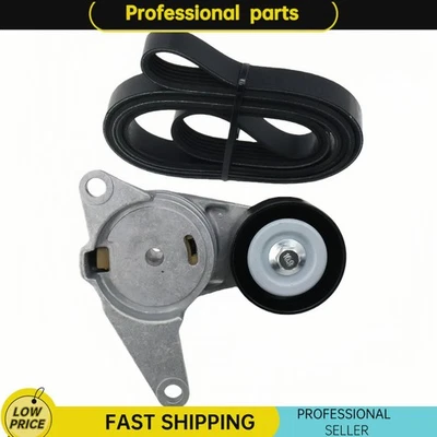 Drive Belt Tensioner & Belt For 2006-2015 Saab 9-3 Chevrolet Camaro Saab 9-3 USA - Image 1 of 4