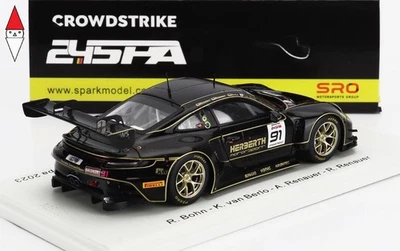 1/43 SPARK PORSCHE 911 992 GT3 R TEAM HERBERT MOTORSPORT N 91 24h SPA 2023 - Immagine 1 di 2
