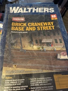 HO Walthers Cornerstone Brick Craneway Base & Street Kit 933-4097 HO1038 - Imagen 1 de 2