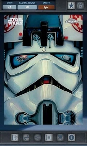 Topps Star Wars Card Trader 2025 AT-AT Driver Reflections 150cc Epic Digital - Picture 1 of 2