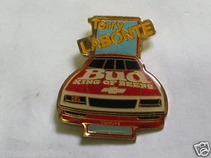 Terry Labonte Pin  Vintage Bud King of Beers Racing Pin  1 1/2" H (**) - Picture 1 of 1