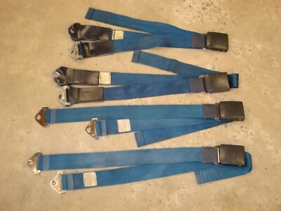 Ford Mustang 1965 juego completo cinturones de seguridad azul medio Fastback GT 1966 1967 Foto 1 de 4