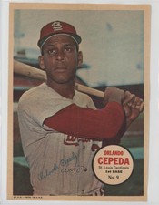 1967 Topps Poster Inserts Orlando Cepeda #9 HOF