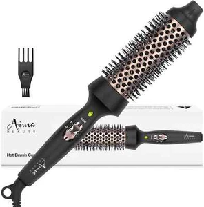 Ionic Ceramic Curling Iron Brush 1.5” Hair Styler Waves Volumizer Auto-Off - Picture 1 of 7