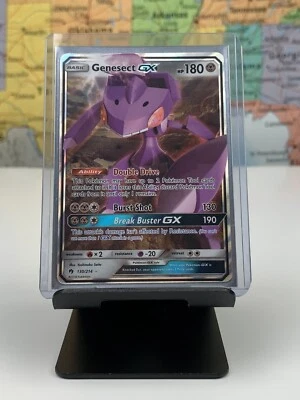 SHIPS SAME DAY Pokemon Card NM/M Genesect GX 130/214 Holo Full Art Metal Type - Image 1 of 4