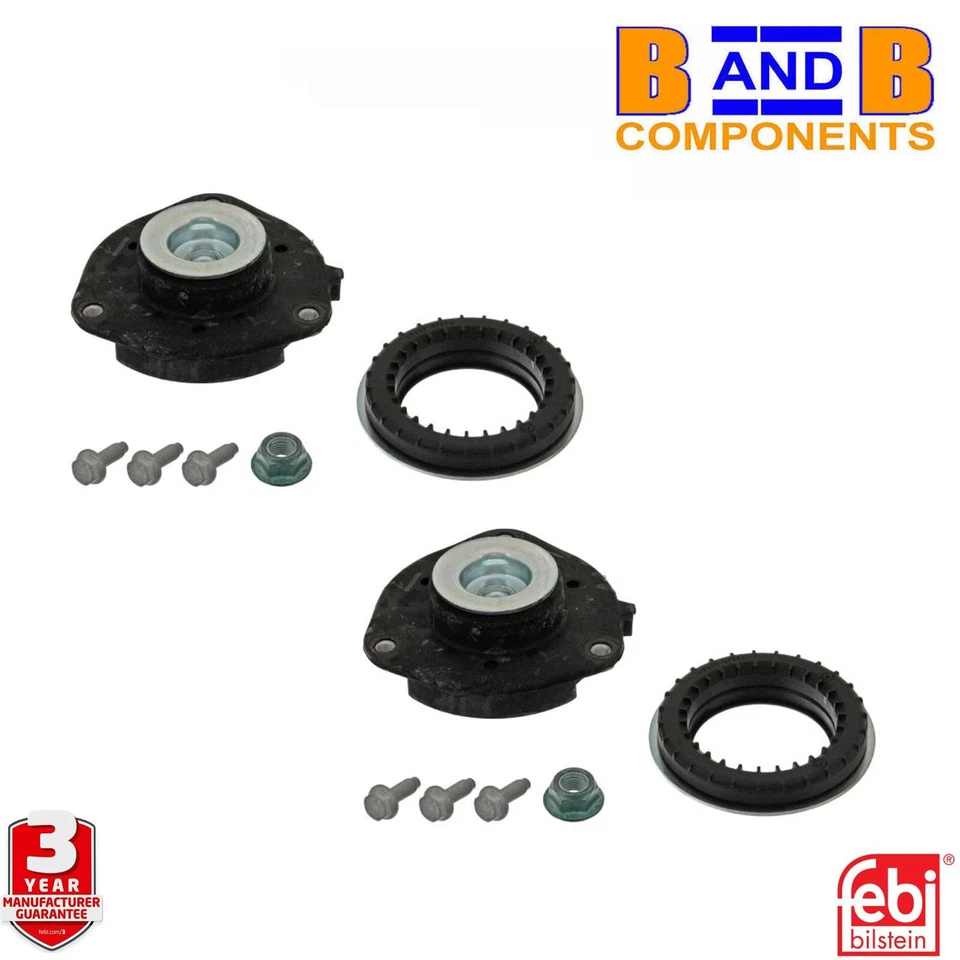 MONTAJE SUPERIOR Y COJINETES x 2 DELANTERO FEBI 37897 AUDI SEAT SKODA VW A3335 Foto 1 de 4
