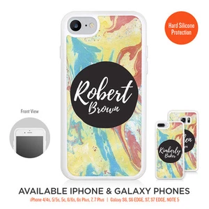 Your Name Custom Case Art Ink Splash Bumper Case for iPhone Galaxy LG Pixel  - Picture 1 of 4