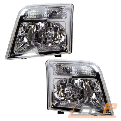 BESTPRICE 2x SCHEINWERFER H4 MIT STELLMOTOR LINKS +RECHTS FÜR FORD TOURNEO TRANSIT CONNECT