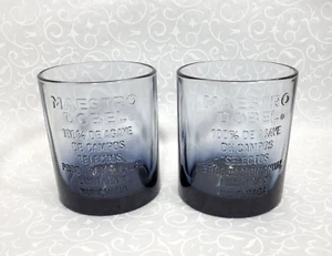 Maestro Dobel Tequila Heavy Smokey Blue Tumblers 3DText Rocks  Barware 2 Set - Picture 1 of 13