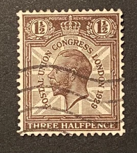 GB 1925. United Postal Congress 1 1/2d King George V Stamps. Used. - Picture 1 of 1
