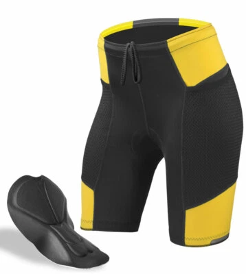 Women's Gel Touring Padded Bike Shorts | Innovative Mesh Pockets | Made in USA - Image 1 of 4