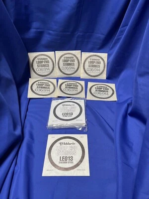 17 D'Addario Loop End Nickel Wound/Plain Steel/Swedish Steel Individual Strings - Image 1 of 4