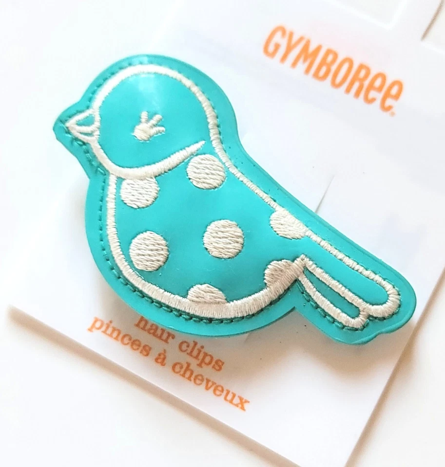 Gymboree Girl " Happy Bluebird" Teal Blue Bird Hair  Barrette NWT Vintage - Image 1 of 2