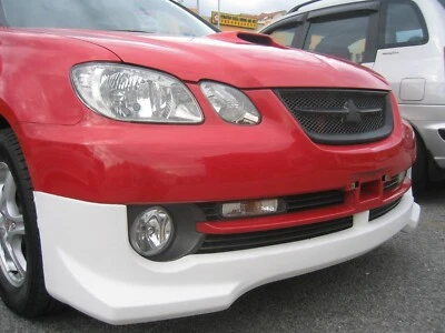 适用于三菱 Airtrek CU2W Turbo JDM 前保险杠 Lip Spoiler Chin 大坝 — 第 1/4 张图片