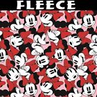 Licensed Disney's Minnie Mouse Tossed Stack Pink Fleece Fabric by the Yard