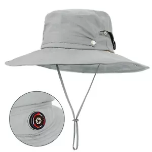 Sun Hat for Men Women Wide Brim Fishing Hat with Adjustable Knob UPF 50+ Boon... - Picture 1 of 7
