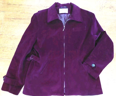 Vintage International Scene Women’s Corduroy Coat Size 12 Made In Russia 1970's - Image 1 of 4