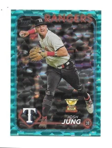 2024 Topps Serie 2 Josh Jung Lámina Aqua /399 -TEXAS RANGERS- #620 - Imagen 1 de 1