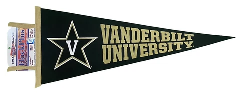 Vanderbilt University Commodores Wool Pennant by Collegiate Pacific-12x30-NWT Cover