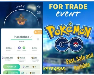 ⭐⭐ Pokémon Go Spooky Festival Pumpkaboo For Trade || Fast Delivery ⭐⭐ - Picture 1 of 4