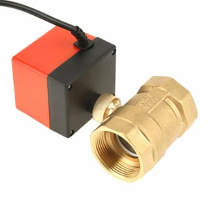 Motorized Ball Valve DC 12V G1-1/2" DN40 2 Way Motorized Actuator Ball Valve - Picture 1 of 12