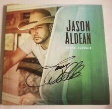 Jason Aldean Autographed Macon Georgia Green Vinyl LP #1 (BAS)