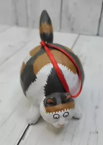 Seasons Midwest Of Cannon Falls Fat Cat Ornament Calico Roly Poly Round - Picture 1 of 5