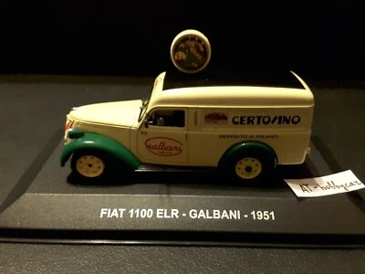 Furgoneta italiana diecast FIAT 1100 ELR Galbani 1951 escala 1/43  Foto 1 de 4
