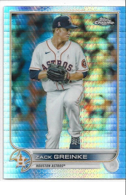 2022 Topps Chrome Prism Refractor Zack Greinke #5 - Image 1 of 1