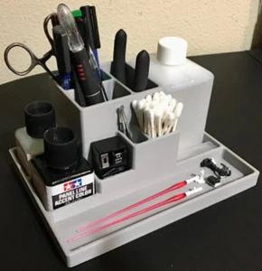 Model Building Station | Model Builder's Tool Holder | Gift for Model Builders - Picture 1 of 3