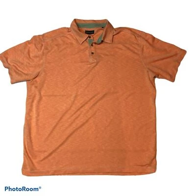 Camiseta polo Saks Fifth Avenue para hombre talla 2XL XXL naranja salmón manga corta Foto 1 de 4