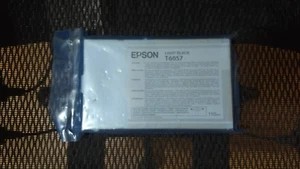 2018 GENUINE EPSON T6057 LIGHT BLACK INK STYLUS PRO 4800 4880 110ml SEALED - Picture 1 of 1