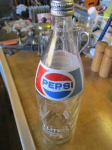 "Botella de Soda Pepsi Vintage Vacía 11 3/4" de Alto ¡Bonita! - Imagen 1 de 9
