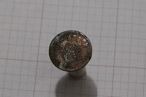 🧠🇻🇦 VATICAN PAPAL STATES MEZZO BAIOCCO 1802 PIUS VII B63 #8255 - Picture 1 of 2
