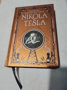 Nikola Tesla Hardcover Sewn Bound Bookmark Silverleaf Collector's Edition - Picture 1 of 10