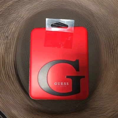 MENS GUESS TRIFOLD BLACK WALLET WITH ORIGINAL GIFT BOX - Image 1 of 4