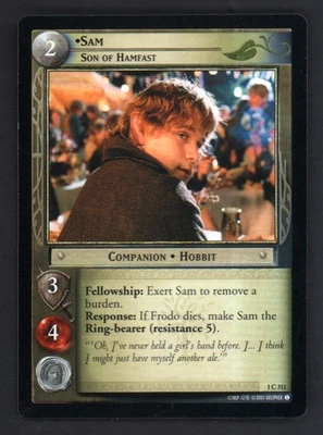 Lord Of The Rings TCG Fellowship Of The Rings - Sam - 1C311 UP - Image 1 of 2