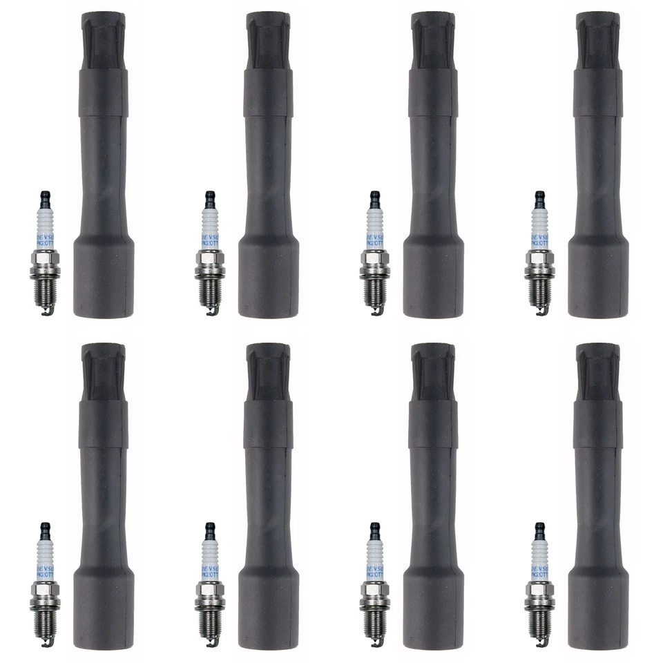 Kit de bujías Denso 8 Platinum TT y botas de bobina NGK 8 para E39 540i M5 4,4 V8 Foto 1 de 1