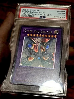 Yu-Gi-Oh! Cyber End Dragon CRV-DE036 German Ultimate Rare PSA 8 - Image 1 of 4