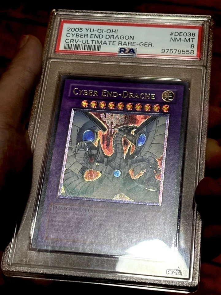Yu-Gi-Oh! Cyber End Dragon CRV-DE036 German Ultimate Rare PSA 8 - Image 1 of 4