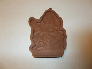 Longaberger Pottery Cookie Candy Mold "Santa Claus" Christmas 1992 - Picture 1 of 2